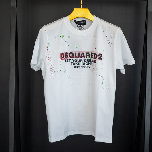 Мъжка тениска DSQUARED2 - бяла