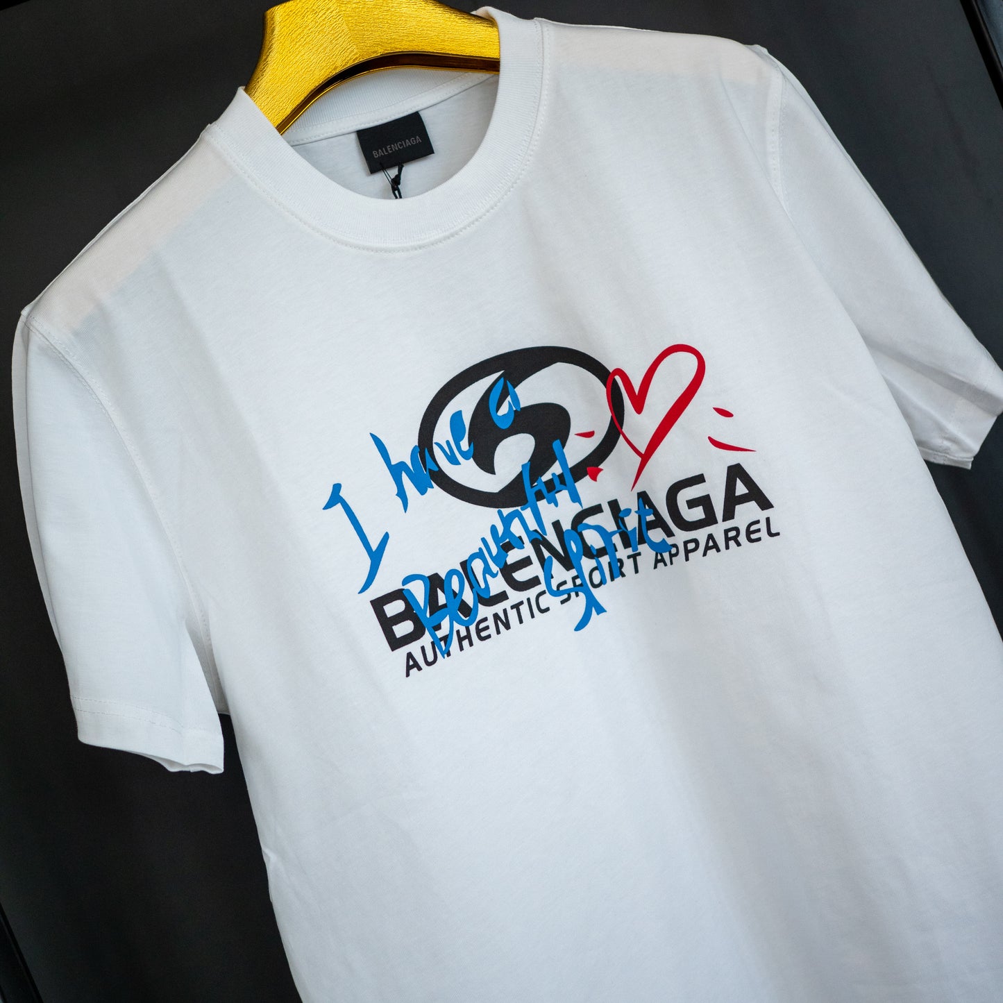 Мъжка Тениска Balenciaga - бяла
