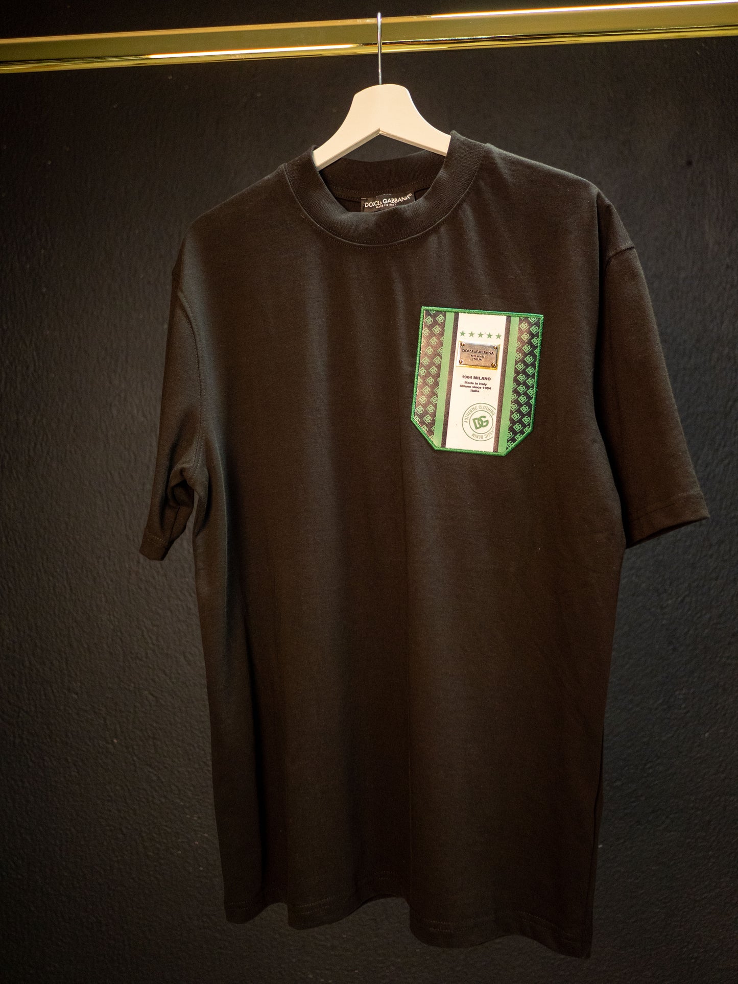 Тениска Dolce Gabbana, черна с бродерия