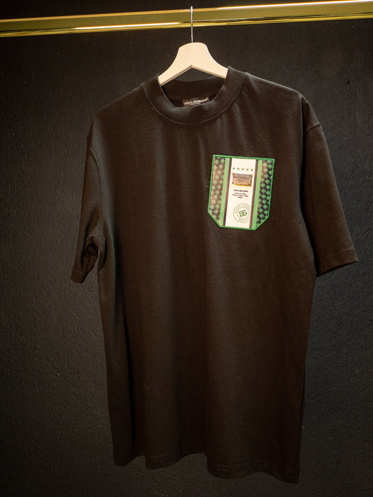 Тениска Dolce Gabbana, черна с бродерия