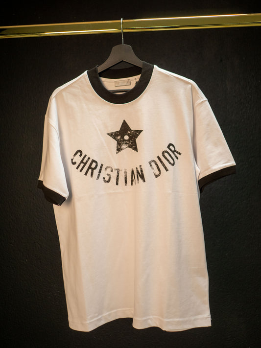 Christian Dior - тениска -  Бяла - с Щампа